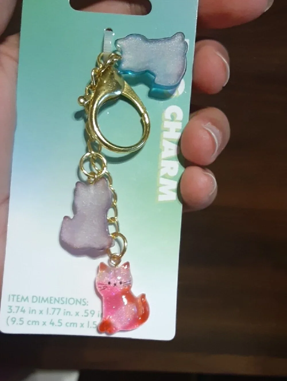 Fruit and Kitty Charm Keychain